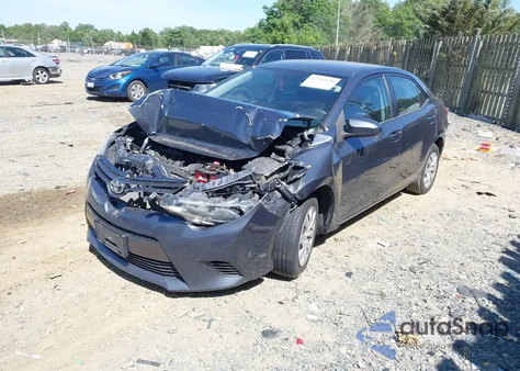 2016 Toyota Corolla Le из США, поврежденный, VIN 5YFBURHE9GP526077